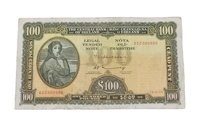 Lot 407 - A 1975 LAVERY £100 IRISH BANKNOTE, date...