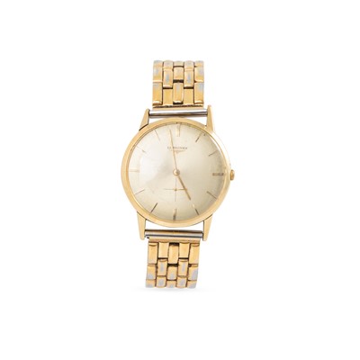 Lot 327 - AN 18CT GOLD VINTAGE 'LONGINES' GENT'S...