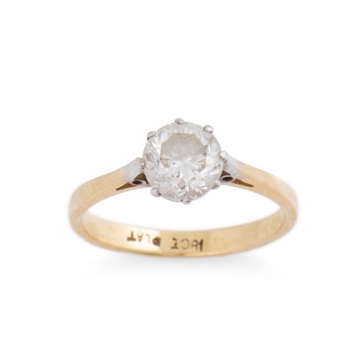 Lot 262 - AN EARLY 20TH CENTURY DIAMOND SOLITAIRE RING,...