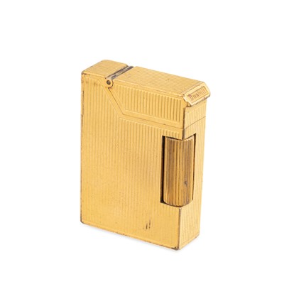 Lot 263 - A VINTAGE GILT METAL DUNHILL LIGHTER, together...