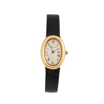 Lot 264 - AN 18CT GOLD LADY'S BUECHE GIROD WRISTWATCH,...