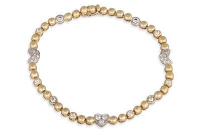 Lot 139 - A DIAMOND BRACELET, pavé set in 18ct white...