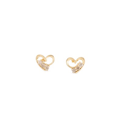 Lot 2 - A PAIR OF DIAMOND SET EARRINGS, in the form of...