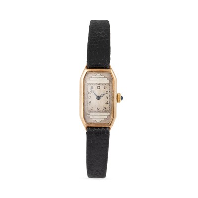 Lot 91 - A VINTAGE LADY'S 9CT GOLD WATCH HEAD, the face...