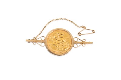 Lot 232 - AN EDWARDIAN FULL GOLD SOVEREIGN ENGLISH COIN...