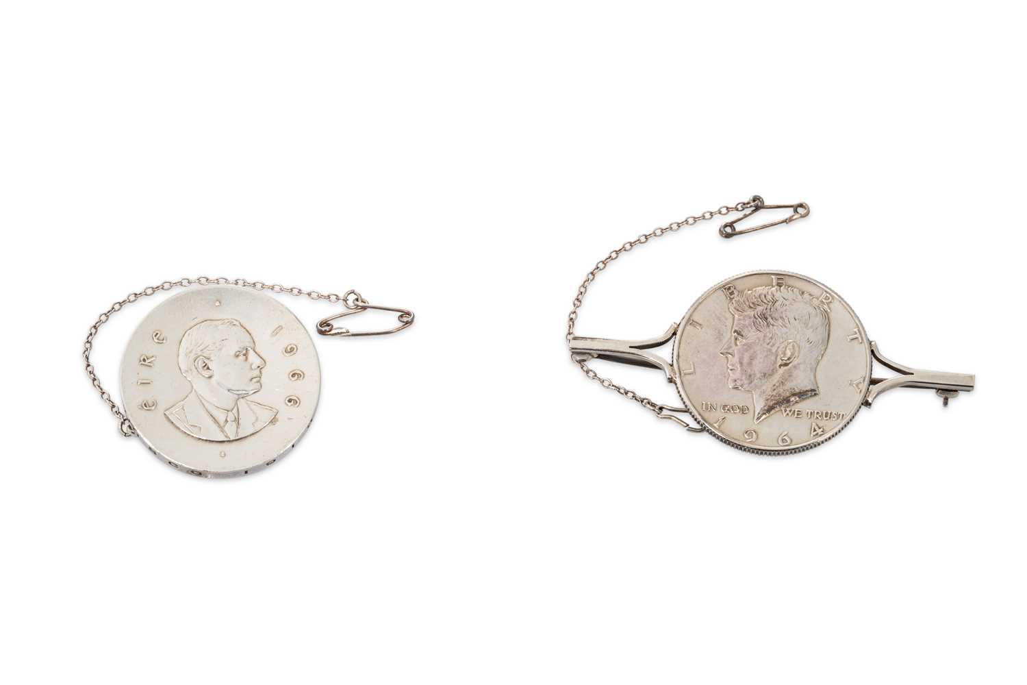 Lot 148 - A COLLECTION OF COMMEMORATIVE SILVER BROOCHES,...