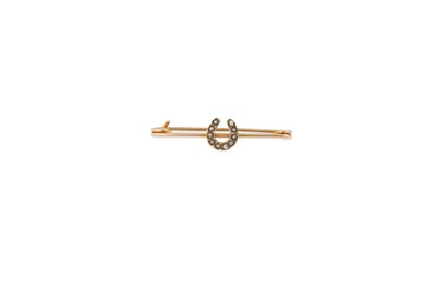 Lot 59 - A 9CT GOLD SEED PEARL BROOCH, modelled as a...