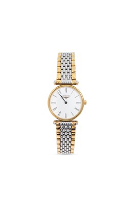Lot 314 - A LADY'S ULTRA SLIM TWO-TONE LONGINES...