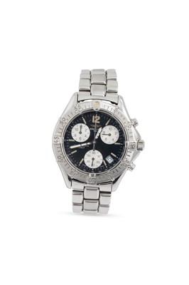 Lot 315 - A GENT'S STAINLESS STEEL MULTI-DIAL BREITLING '...