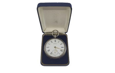 Lot 334 - A 19TH CENTURY SILVER CASED AWW & CO. WALTHAM...