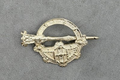Lot 423 - A MODERN IRISH SILVER CAST TARA BROOCH, by the...