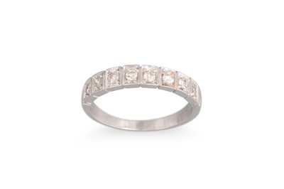 Lot 196 - A DIAMOND HALF ETERNITY RING, mounted in 18ct...