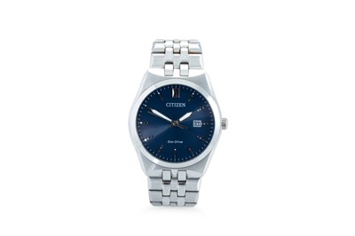 Lot 325 - A GENT'S CITIZEN STAINLESS STEEL ECO-DRIVE...
