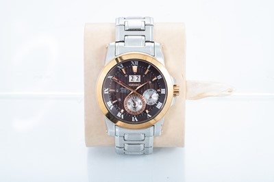 Lot 330 - A GENTS SEIKO “PREMIER KINETIC” STAINLESS...