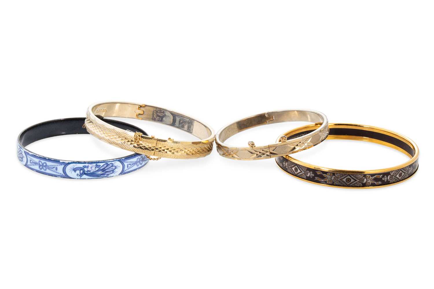 Lot 193 - A PAIR OF VINTAGE BANGLES BY MICHAELA FREY,...