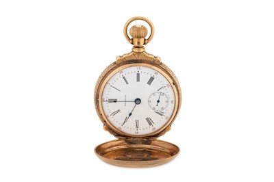 Lot 311 - A 14CT GOLD USA WALTHAM POCKET WATCH, full...