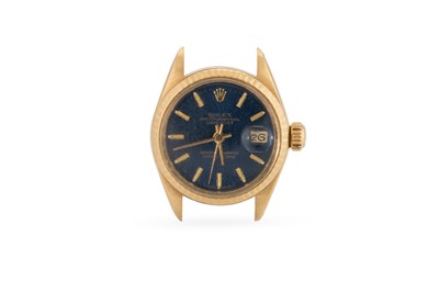 Lot 349 - A LADY'S ROLEX DATE JUST 18CT YELLOW GOLD...