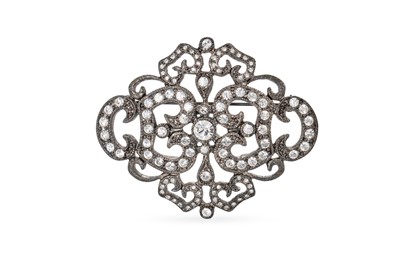 Lot 255 - A PASTE BROOCH, replica of Jackie Kennedy's,...