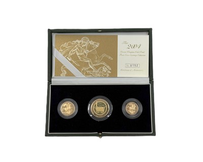 Lot 388 - A 2004 TREVITHICK GOLD PROOF SOVEREIGN THREE...