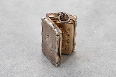 Lot 337 - AN ANTIQUE SILVER VIGNETTE, dated Birmingham...