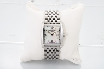 Lot 341 - A MID SIZE RAYMOND WEIL MOTHER-OF-PEARL...