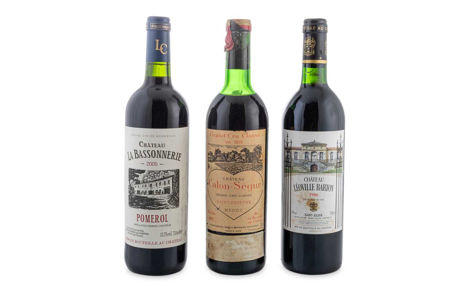 Lot 252 - A LOT OF THREE BOTTLES OF CLARET, comprising...