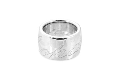 Lot 319 - AN 18CT WHITE GOLD 'CHOPARDISSIMO' RING BY...