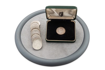 Lot 381 - A 1966 PROOF SILVER IRISH TEN SHILLING PEARSE...