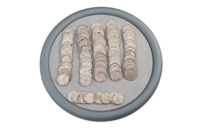 Lot 362 - A BAG OF ENGLISH SILVER SHILLINGS, mainly F-VF...