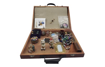 Lot 415 - A CASE OF COSTUME JEWELLERY, to include...
