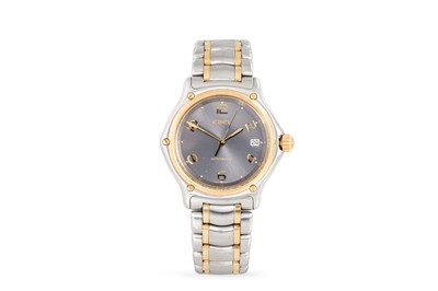 Lot 419 - A GENT'S STAINLESS STEEL BI-METAL 'EBEL'...