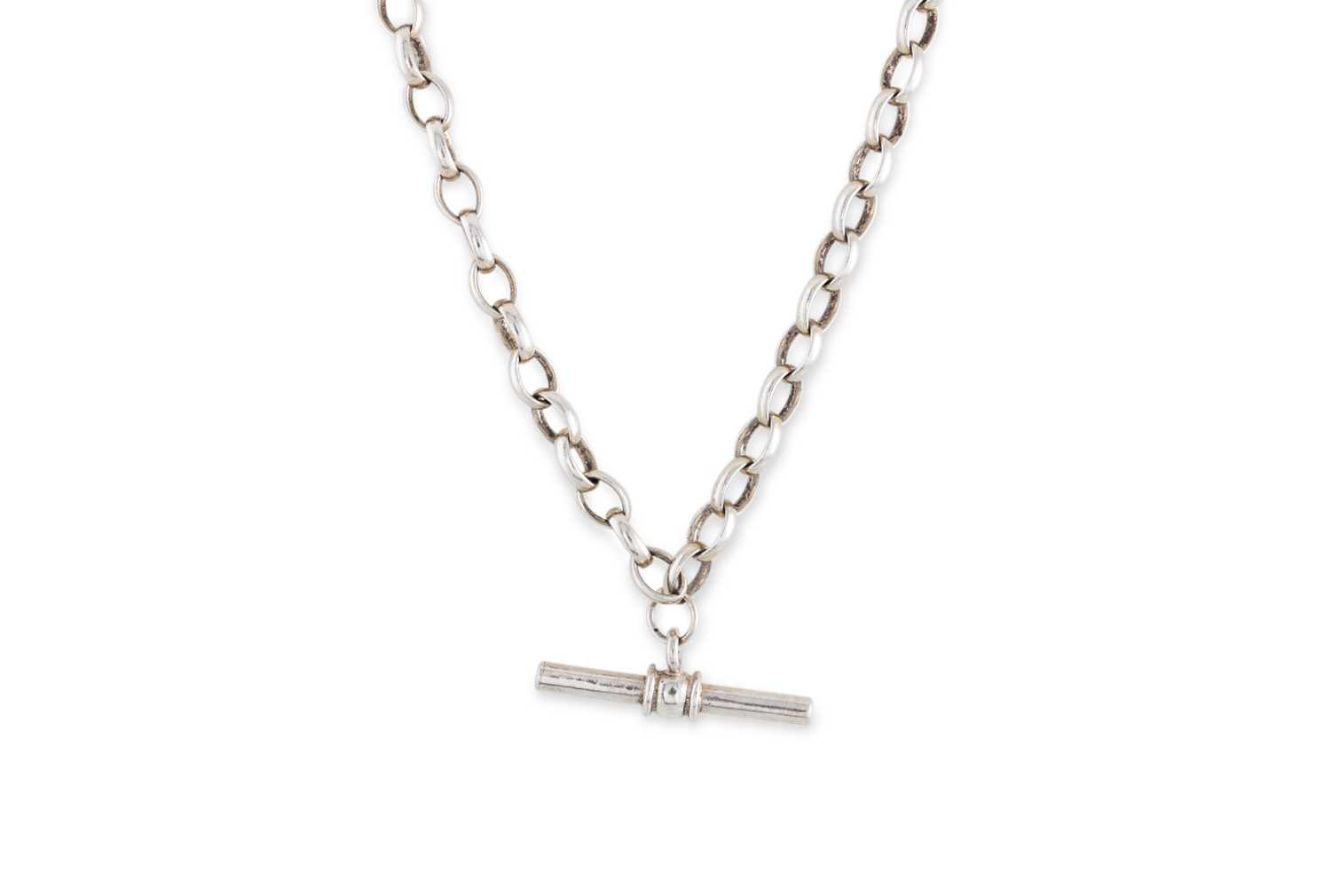 Lot 50 - A VINTAGE SILVER DOUBLE ALBERT BELCHER LINK...