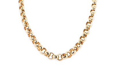 Lot 206 - AN ITALIAN 14CT YELLOW GOLD GRADUATED BELCHER...