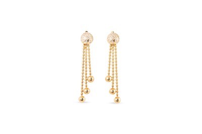 Lot 191 - A PAIR OF DIAMOND SET CARTIER DROP EARRINGS,...