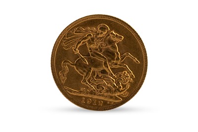Lot 452 - A GEORGE V FULL GOLD SOVEREIGN 1912, 22 ct...