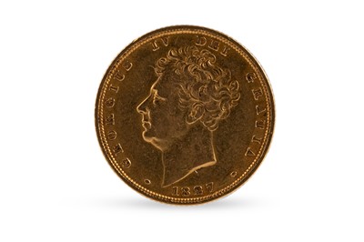 Lot 462 - AN 1827 GEORGE IV FULL GOLD SOVEREIGN ENGLISH...
