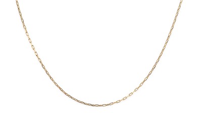 Lot 47 - AN 18CT GOLD TRACE LINK CHAIN, 2.2 g.