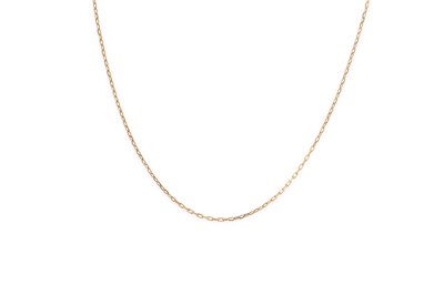 Lot 51 - AN 18CT YELLOW GOLD TRACE LINK CHAIN, 2.3 g.