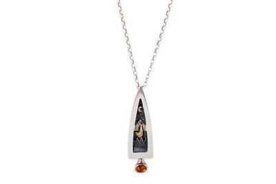Lot 14 - A STERLING SILVER PENDANT, by Alan Ardiff,...