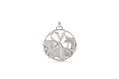 Lot 108 - A STERLING SILVER PENDANT, Rudolf Heltzel,...