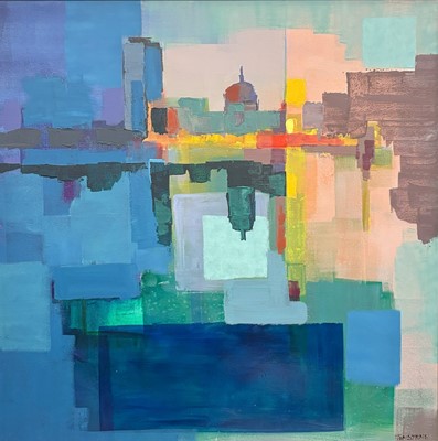 Lot 521 - TOM BYRNE (CONTEMPORARY)  'Liffey Abstraction,...