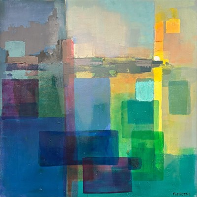 Lot 522 - TOM BYRNE (CONTEMPORARY) Sunrise over Dalkey...