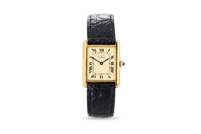 Lot 414 - A LADY'S MUST DE CARTIER WRISTWATCH, (Vermeil...