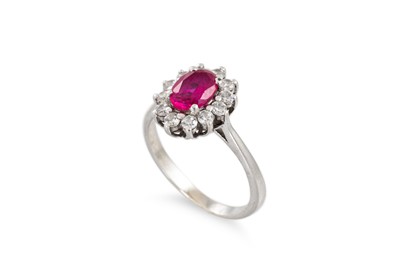 Lot 6 - A PAIR OF 9CT GOLD GEM SET EARRINGS, a 9ct...