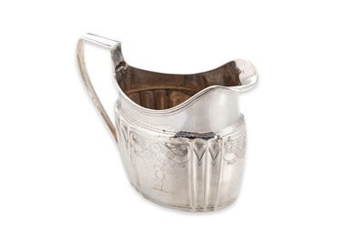 Lot 482 - A GEORGE III IRISH PROVISIONAL SILVER MILK JUG,...