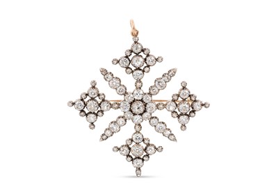 Lot 330 - A 19TH CENTURY SUITE OF ANTIQUE DIAMOND...