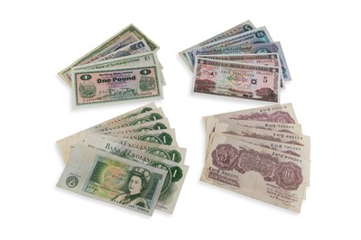 Lot 447 - 13 ASSORTED ENGLISH BANKNOTES, to include 6...