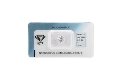Lot 332 - A BRILLIANT CUT DIAMOND, unmounted in sealed...