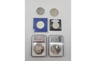 Lot 482 - A 2018 BRITANNIA SILVER PROOF 1 OZ COIN,...