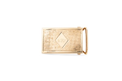 Lot 2 - A 14CT GOLD BUCKLE, 17.2 g.